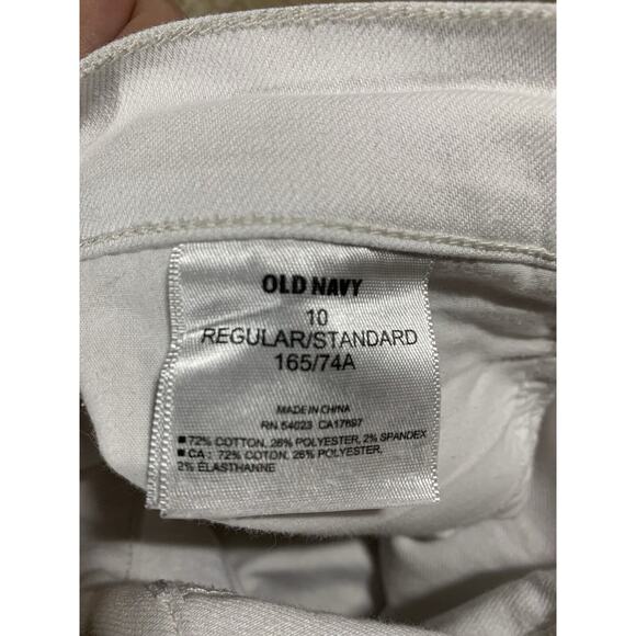 Old Navy The Sweetheart Capris Bright White Denim Jeans Women’s Size 10 #360 - Picture 3 of 11